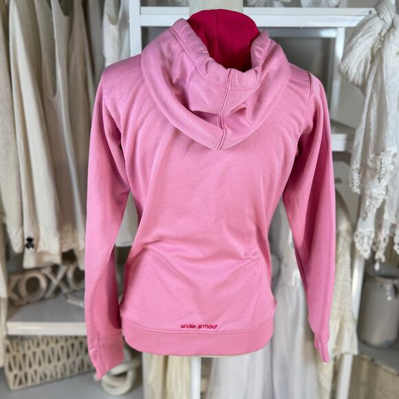 Under Armor sz small hooded sweat shirt, fun, athleisure, athletic, casual #4320 - Picture 2 of 8